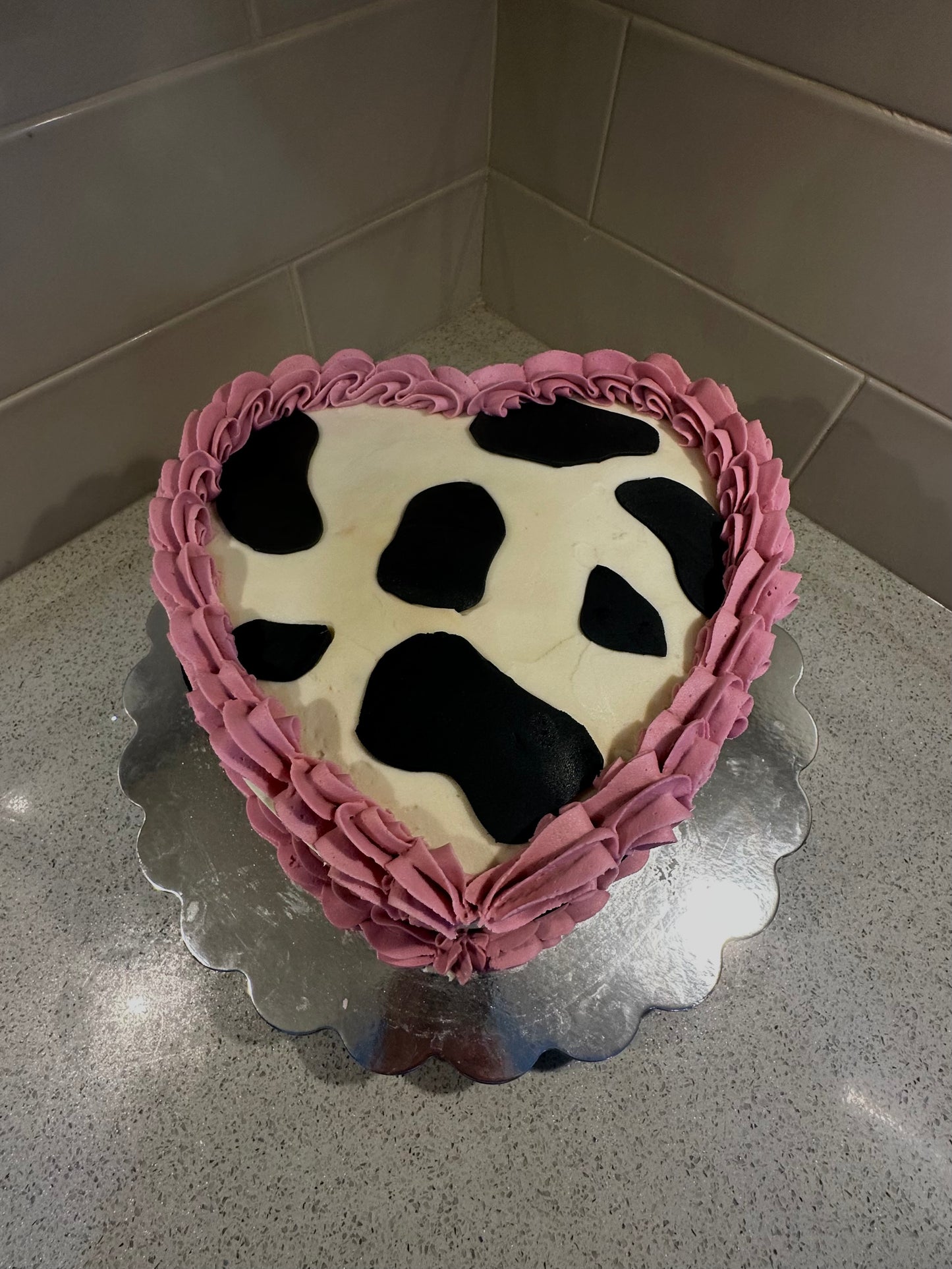 Cow Print Heart